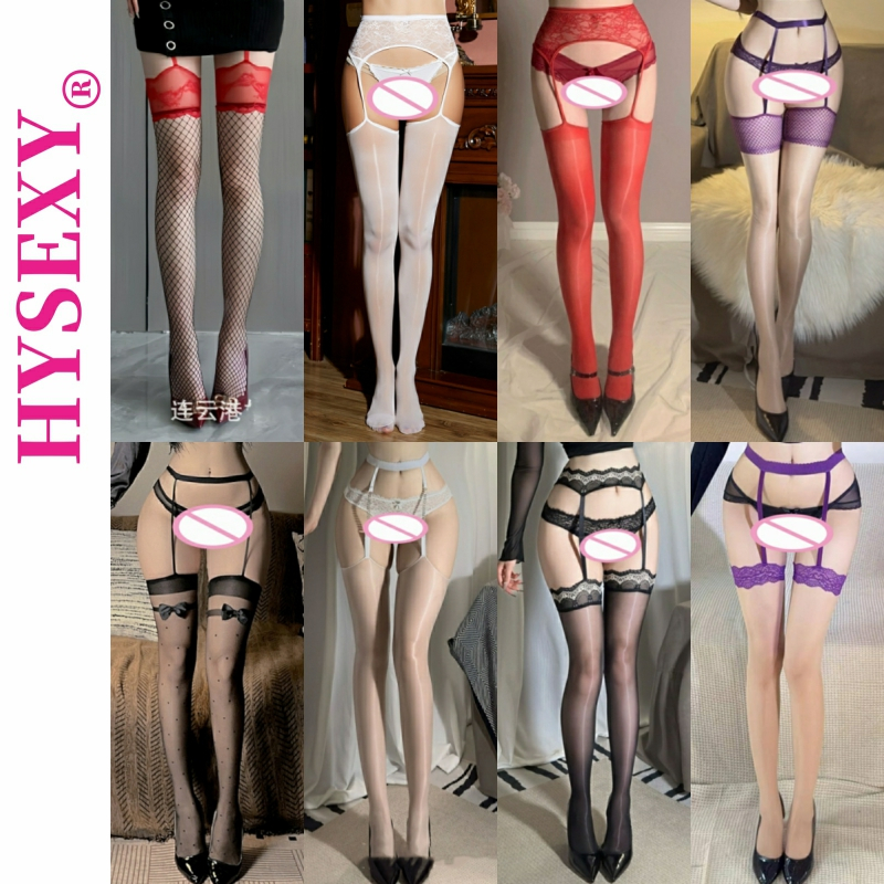 ถุงน่องเซ็กซี่ผู้หญิงทุกวันถุงน่องเหนือเข่ามาพร้อมกับเข็มขัดถุงเท้าประเภทต่างๆแมทช์ง่าย ฮ่าๆ