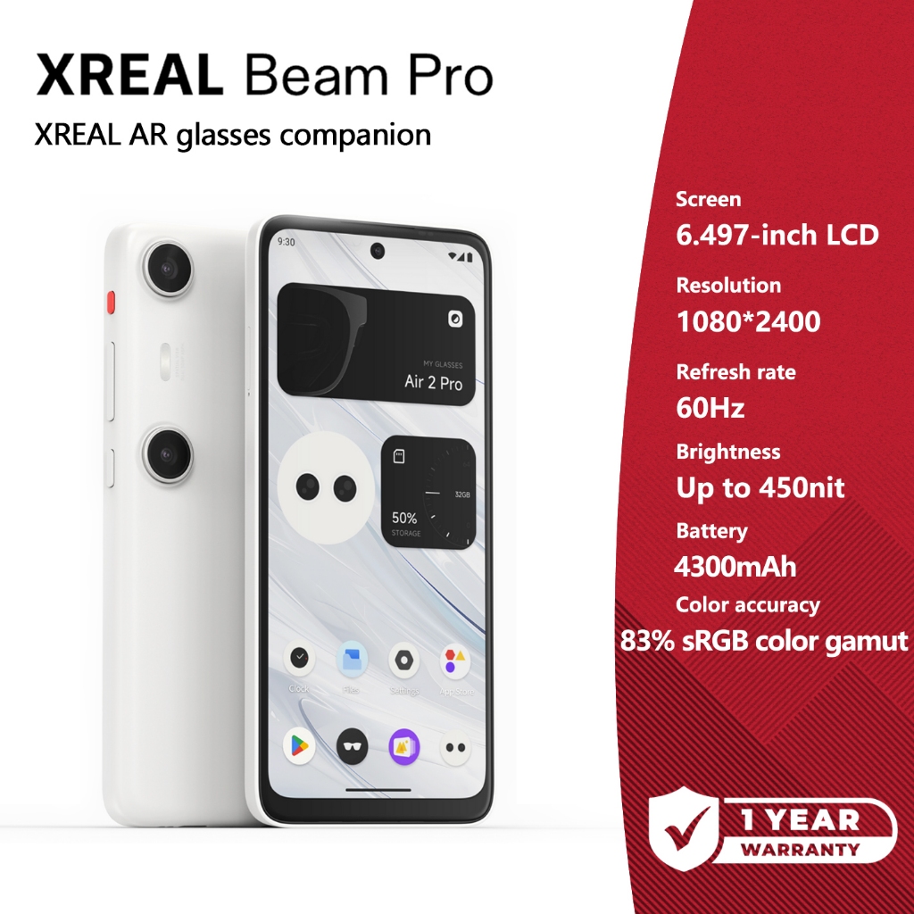 【Global】XREAL Beam Pro Projection Box เชิงพื้นที่เทียบเทอร์มินัล True 3D การถ่ายวิดีโอเชิงพื้นที่