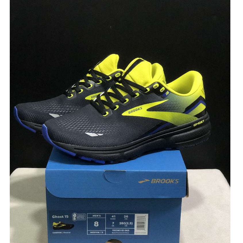 Brooks Ghost 15 รองเท้ากีฬาสําหรับบุรุษและสตรีรองเท้าวิ่งมืออาชีพมาราธอน