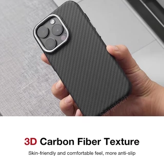 Sanptoch สําหรับแม่เหล็กคาร์บอนไฟเบอร์เคสโทรศัพท์สําหรับ iPhone 17 16 15 14 13 Pro Max Matte คลาสสิกลายกันกระแทกปกแข็งผิว Slim ป้องกันปลอก