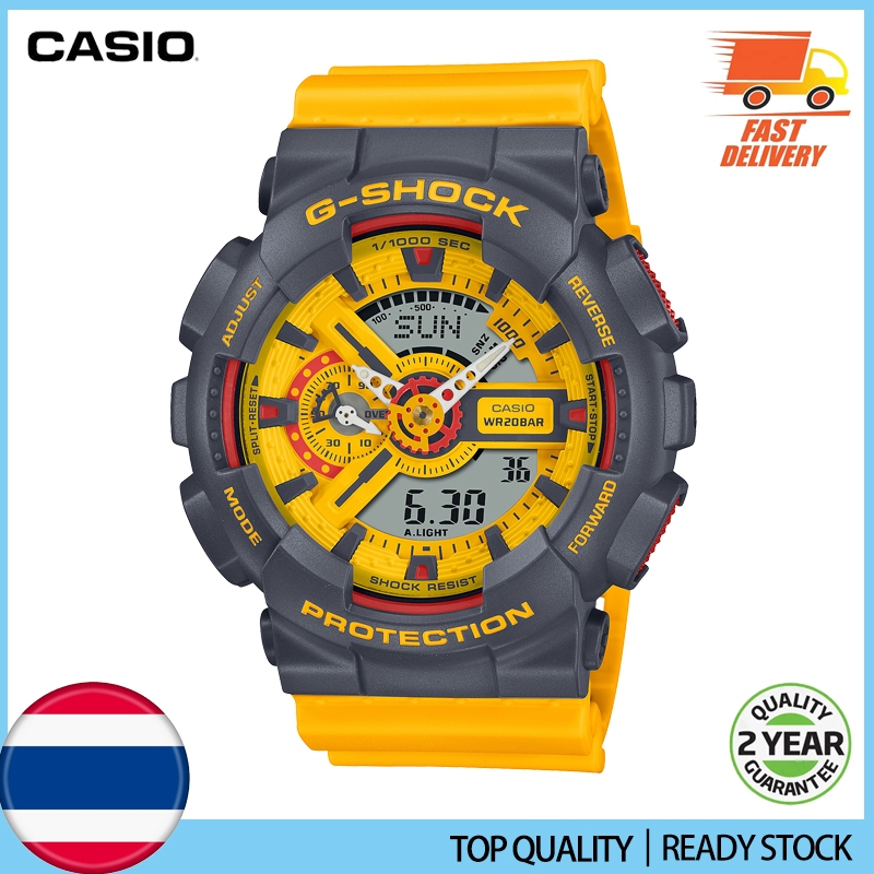 GA-110Y-9A Seismic and Anti Magnetic Sports นาฬิกาข้อมือผู้ชายกันน้ํา
