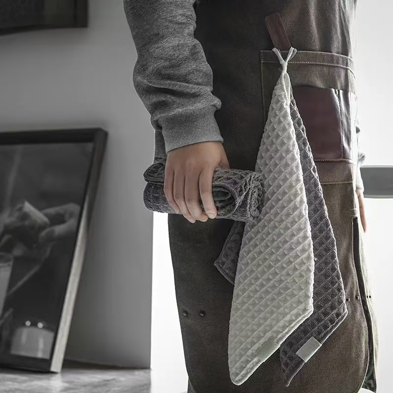 จัดส่งในพื้นที่ ผ้าขนหนูทําความสะอาดCF WISDOM - ผ้าขนหนูทําความสะอาดเครื่องชงกาแฟที่ไม่เป็นขุยและดูด