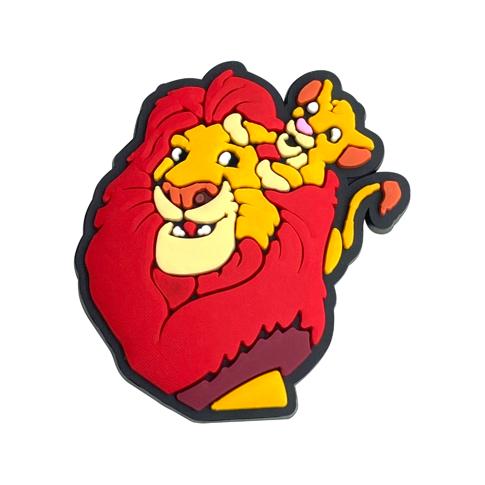 เสน่ห์รองเท้า 15 สิงโตและหมูป่า ธีมตกแต่งอุปกรณ์พีวีซีพร้อมปุ่ม - รูปที่ 3