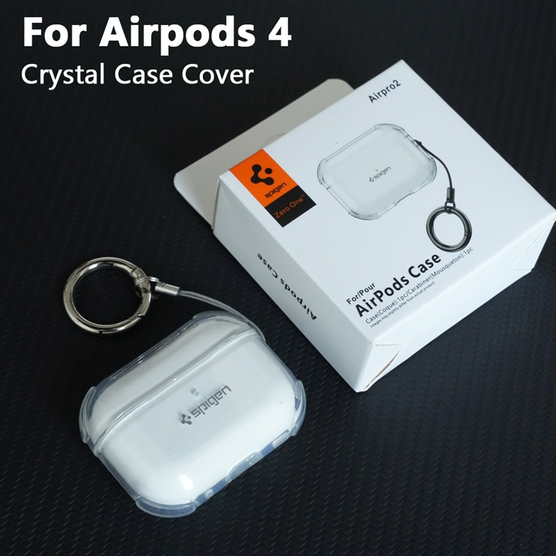 เกราะป้องกันการล่มสลายเคสใสสําหรับ Airpods 4 ANC เคสกันกระแทกสําหรับ AirPod Pro3/Pro 3 Pro2 ฝาครอบป้องกันพร้อมเชือกเส้นเล็ก