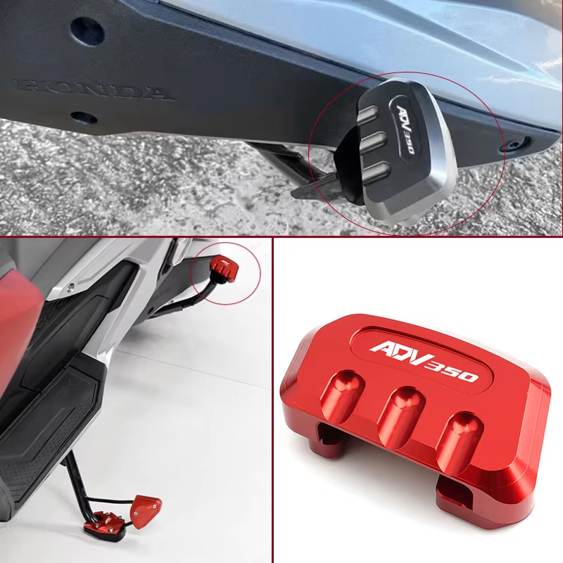 ครอบขาตั้งคู่ ADV350 แผ่นขยายด้านข้าง กันลื่น ขนาดใหญ่ สําหรับ HONDA  ADV 350 ตีนเป็ด CNC กันลื่น