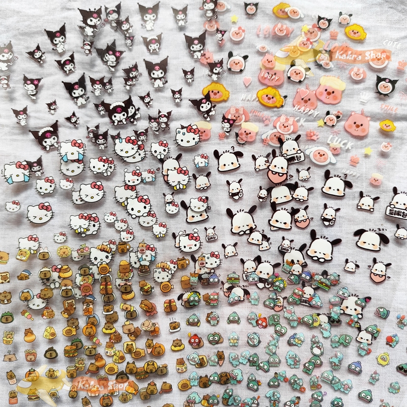 640ชิ้น การ์ตูน มินิ สติ๊กเกอร์ Kuromi Loopy Crayon Shinchan สติ๊กเกอร์ตกแต่ง DIY นักเรียนเล็กของขวัญ Mini Sticker