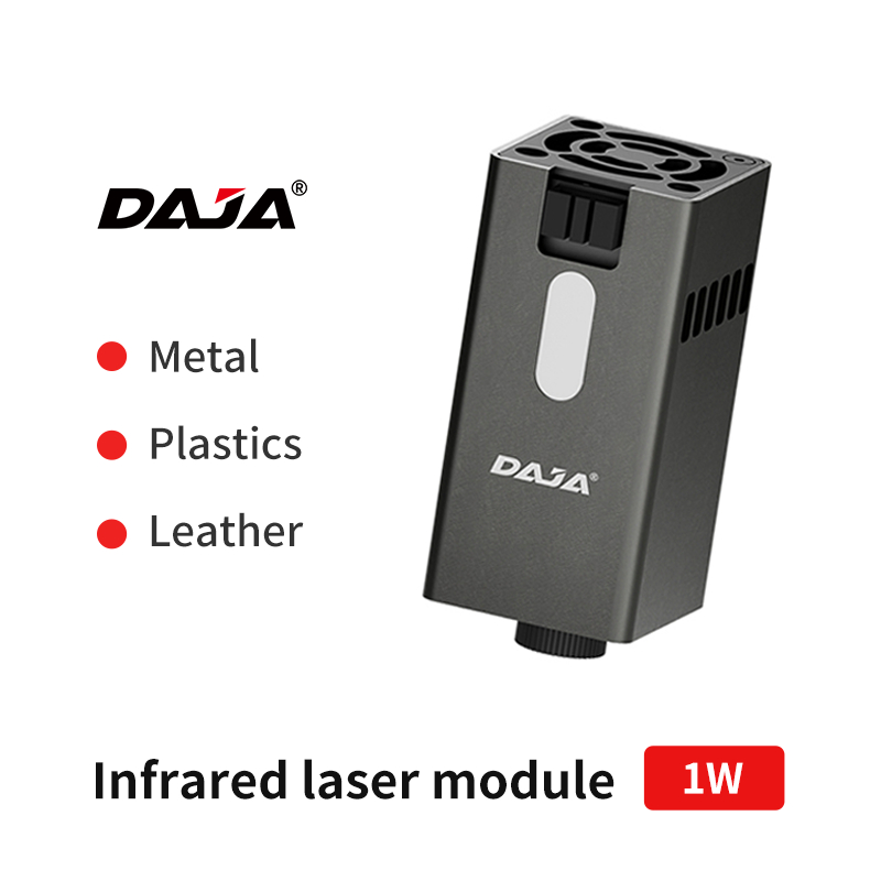Daja เลเซอร์อินฟราเรด 2 W/1 W หัวเลเซอร์เครื่องแกะสลักสําหรับโลหะแท็กสุนัขสร้อยคอเครื่องประดับการปรับแต่งวัสดุสีขาวแกะสลัก