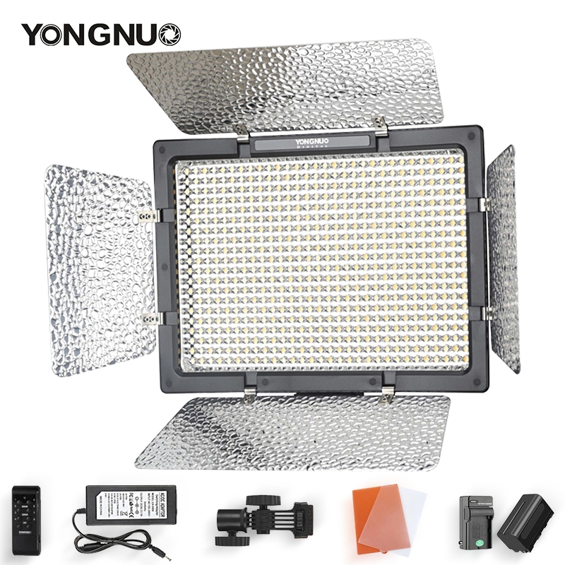 Yongnuo YN600L YN600 แผงไฟวิดีโอ LED ปรับอุณหภูมิสีได้ 3200K-5600K สตูดิโอถ่ายภาพแสง AC Adaptor