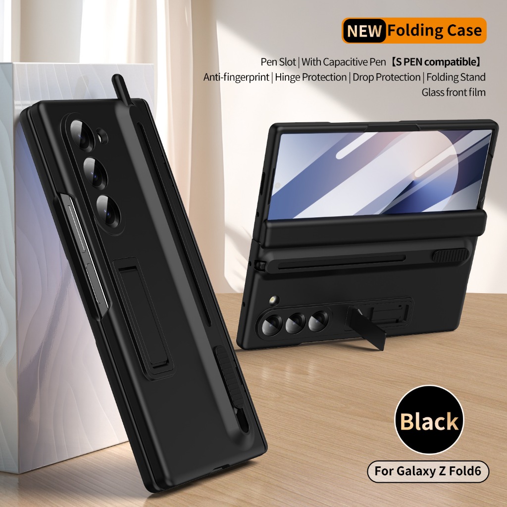 สําหรับ Samsung Galaxy Z พับ 7 พับ 6 พับ 5 พับ 4 กรณีบานพับป้องกันหน้าจอพร้อมปากกา Anti-fall ฝาครอบ - รูปที่ 5