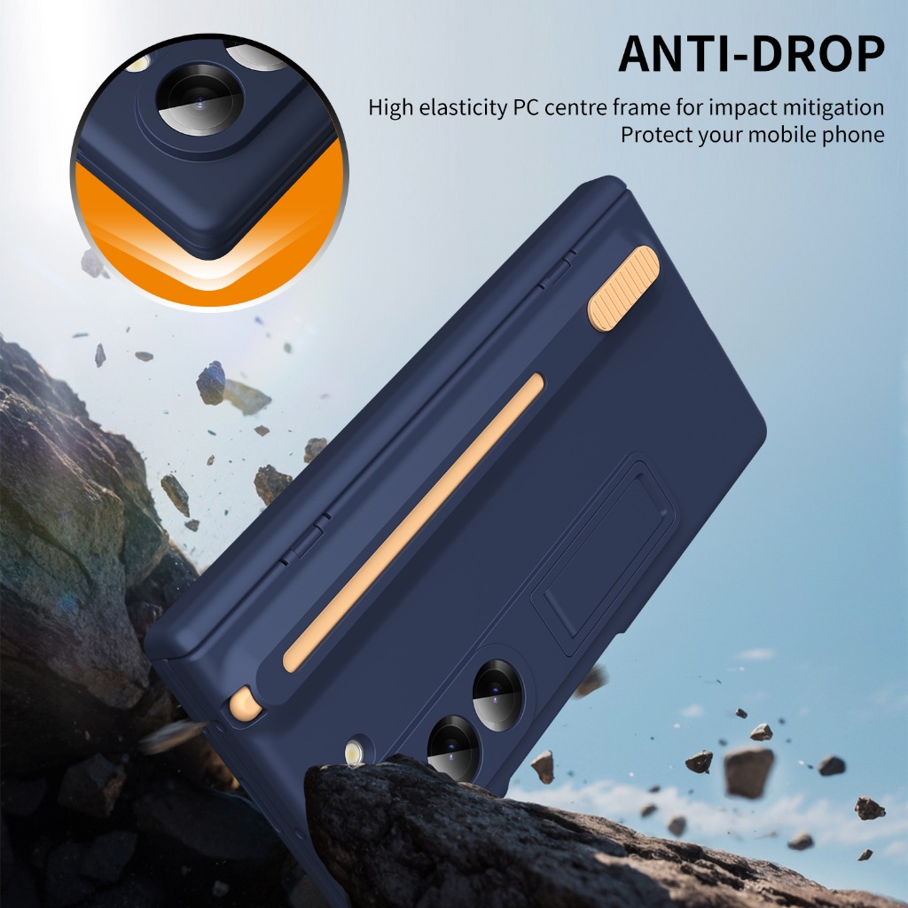 สําหรับ Samsung Galaxy Z พับ 7 พับ 6 พับ 5 พับ 4 กรณีบานพับป้องกันหน้าจอพร้อมปากกา Anti-fall ฝาครอบ - รูปที่ 3