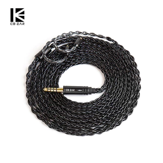 Kbear ST12 Plus 2m 8 Core Silver-Plated อัพเกรดสาย IEM 3.5/4.4 มม.2PIN/QDC/MMCX หูฟังสําหรับ KZ Gaming ชุดหูฟัง