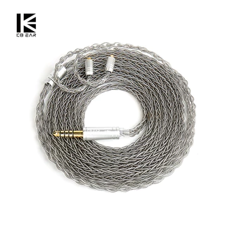 Kbear ST12 Plus 2m 8 Core Silver-Plated อัพเกรดสาย IEM 3.5/4.4 มม.2PIN/QDC/MMCX หูฟังสําหรับ KZ Gaming ชุดหูฟัง