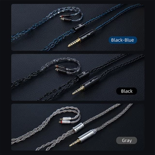 Kbear ST12 Plus 2m 8 Core Silver-Plated อัพเกรดสาย IEM 3.5/4.4 มม.2PIN/QDC/MMCX หูฟังสําหรับ KZ Gaming ชุดหูฟัง