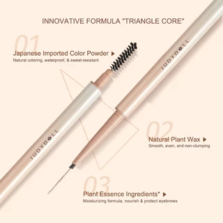 ยอดนิยม Judydoll ดินสอเขียนคิ้ว หัวเหลี่ยม กันน้ํา Skinny Eyebrow Pencil เครื่องสำอางดอลลี่