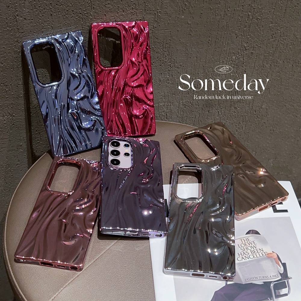 แฟชั่น 3D ชุบนุ่มสําหรับ Samsung Galaxy S23 S24 S25 S26 Plus Ultra กรณีซิลิโคนกันกระแทก Elegant Cover
