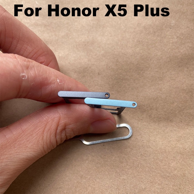 ใหม่สําหรับ Huawei Honor X5 Plus ซิมการ์ดถาดผู้ถือซ็อกเก็ตอะแดปเตอร์เชื่อมต่ออะไหล่ซ่อมเปลี่ยน