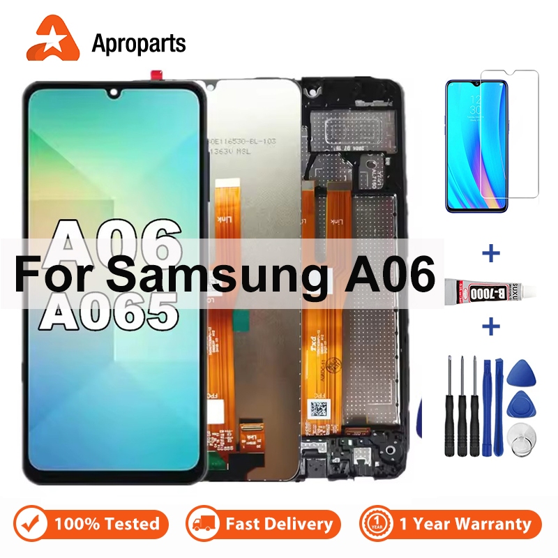 SAMSUNG 6.7 "สําหรับSamsung Galaxy A06 4G A065 จอแสดงผลLCD SM-A065F A065M Touch Screen Digitizer Ass