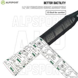Alp USD กาวมือนม PRO Pickleball Racket Grip Tape ไม้แบดมินตัน Anti-slip เทปดูดซับเหงื่อกลางแจ้งการฝึกอบรมอุปกรณ์ตกปลา