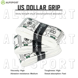 Alp USD กาวมือนม PRO Pickleball Racket Grip Tape ไม้แบดมินตัน Anti-slip เทปดูดซับเหงื่อกลางแจ้งการฝึกอบรมอุปกรณ์ตกปลา