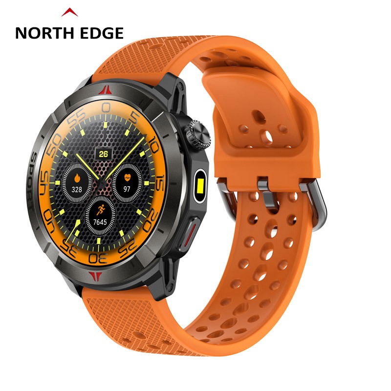 NORTH EDGE Z6 1.43นิ้วจอมล จีพีเอส เครื่องวัดความดันเข็มทิศกีฬากลางแจ้งดูสมาร์ทไอพี68กันน้ําบลูทูธโท