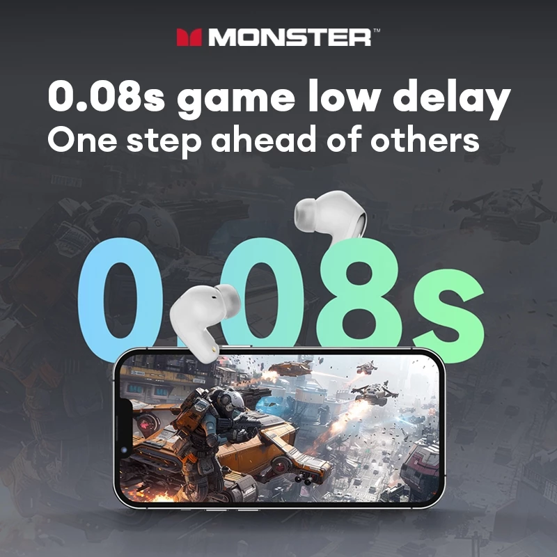 Monster MQT52 หูฟัง Bluetooth HiFi ANC ลดเสียงรบกวน thumbnail 7