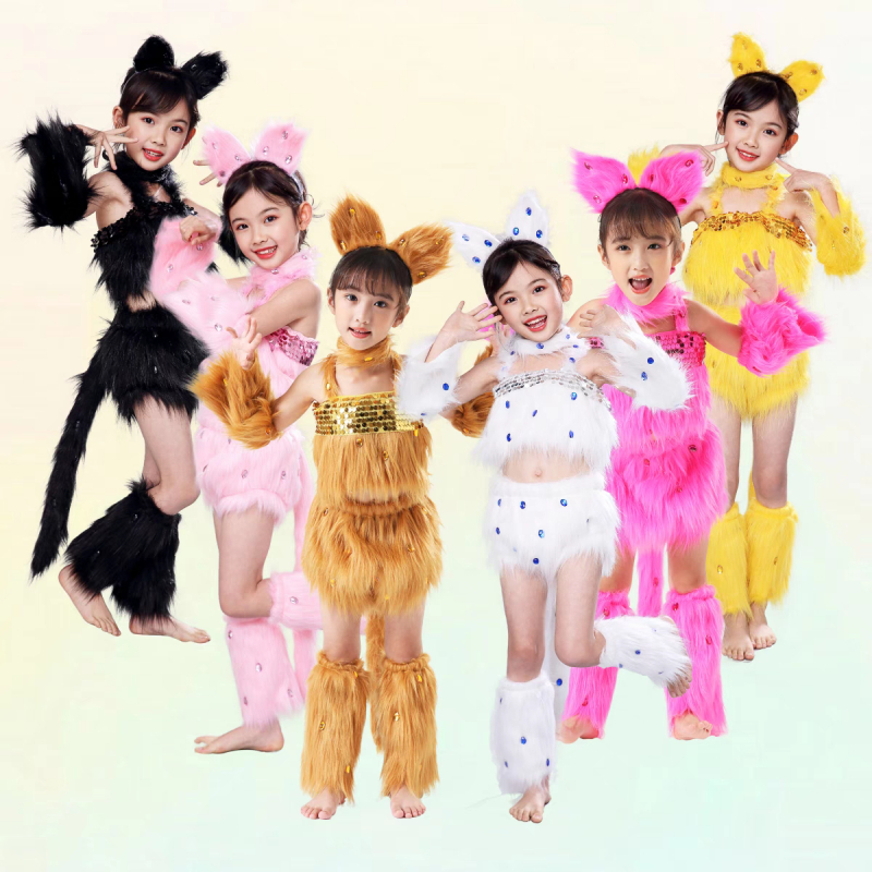 🔥ราคาถูก🔥 น่ารัก ชุดคอสเพลย์ น้องแมวเปอร์เซีย เครื่องแต่งกายเต้นรํา ลายการ์ตูนสัตว์ คอสเพลย์ ชุดคอสเพลย์อนิเมะ คอสเพลย์อนิเมะ
