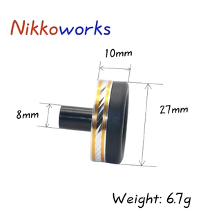 ฝาปิดอะลูมิเนียม NIKKOWORKS สำหรับส่วนประกอบอุปกรณ์สร้างคันเบ็ดแบบ DIY ที่กำหนดเอง