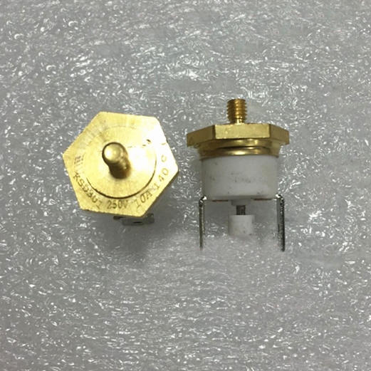 5pcs KSD301 คู่มือรีเซ็ตทองแดงหัว Thermostat M3 M4 M5 M6 M8 M10 M12 อุณหภูมิสวิทช์ควบคุม