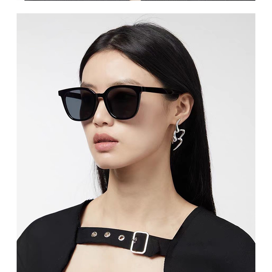 แว่นกันแดดแฟชั่นใหม่บุคลิกภาพเกาหลี Ins เทรนด์สไตล์เกาหลีการจัดระเบียบการออกแบบแฟชั่นเกาหลีแว่นกันแดดสีดํา MX-TANG - รูปที่ 3