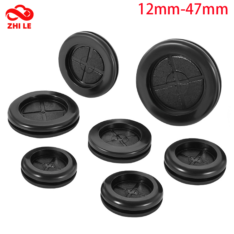 12mm-47mm ซิลิโคนสองด้านปลั๊กรูยาง O-ring ยาง Grommet Perodua Wira เครื่องซักผ้าซีลฝาครอบสายเคเบิล Protector
