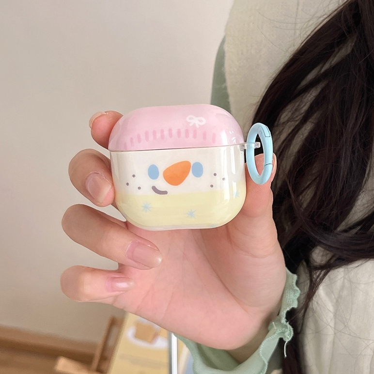 สําหรับ iphone AirPods Pro 3 AirPods 1/2/3/4 IMD- เคสหูฟังไร้สายพื้นผิวเรียบการ์ตูน