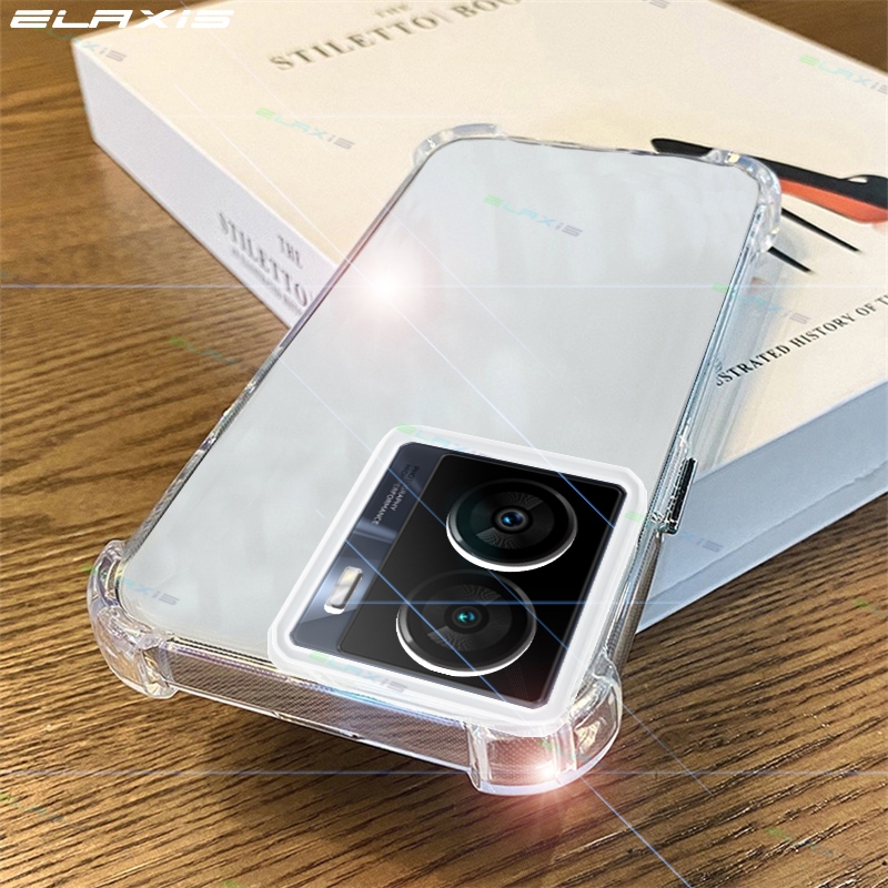 ELAXIS Soft TPU ใส Jelly สําหรับ VIVO IQOO Z7 5G เคสโทรศัพท์ HD ซิลิโคนใสกันกระแทกป้องกันปกหลัง ES029