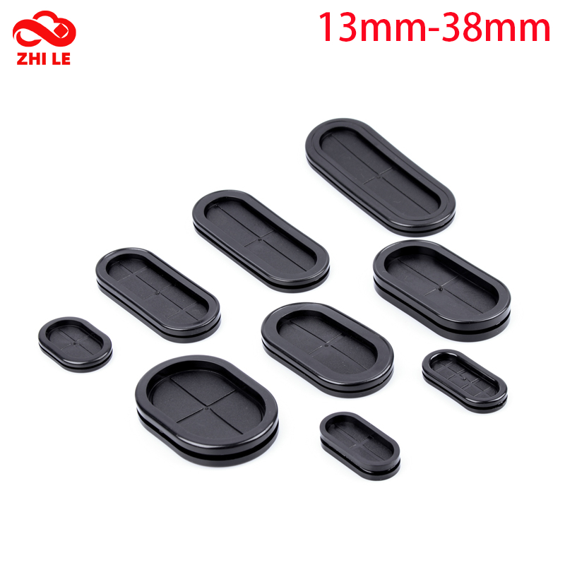 13 มม.-100 มม.รูปไข่ซิลิโคนสองด้านปลั๊กยาง O-ring ยาง Grommet Perodua Wira เครื่องซักผ้าซีลฝาครอบสาย Protector