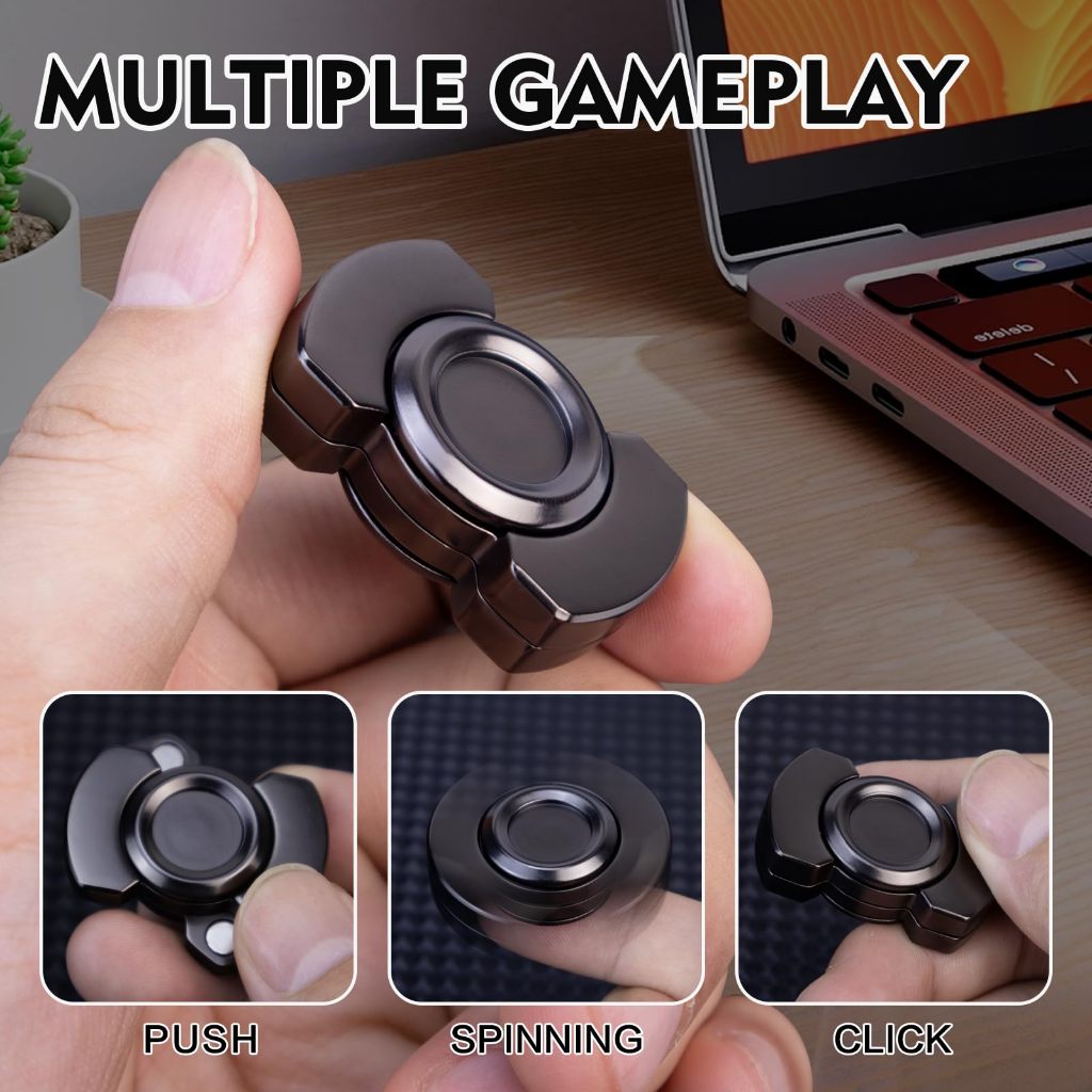 เล่นหลายตัวเลื่อนแม่เหล็ก Fidget Spinner EDC ผู้ใหญ่ Fidget ของเล่น Anti Stress Hand Spinner ADHD ความวิตกกังวลออทิสติกความเครียดบรรเทา - รูปที่ 6