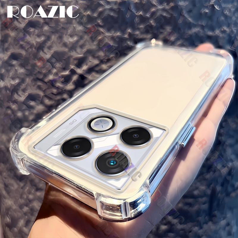 ถุงลมนิรภัยใสกันกระแทกเคสโทรศัพท์สําหรับ infinix GT 20 Pro 5G ง่ายสี่มุมสวมทนซิลิโคนอ่อนนุ่ม TPU อุปกรณ์เสริมกันฝุ่นฝาครอบ ZS01