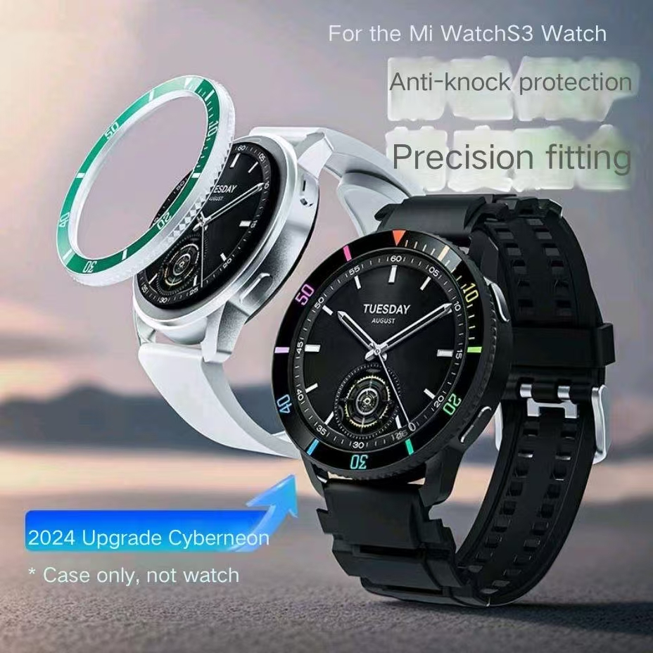Rainbow Bezel ปรับให ้ เข ้ ากับนาฬิกา Xiaomi S3 เคสป ้ องกันพีซีที ่ รูปลักษณ ์ สูงส ่ วนบุคคล Turnbuckle การจับคู ่ สีดัดแปลง Flat Repla
