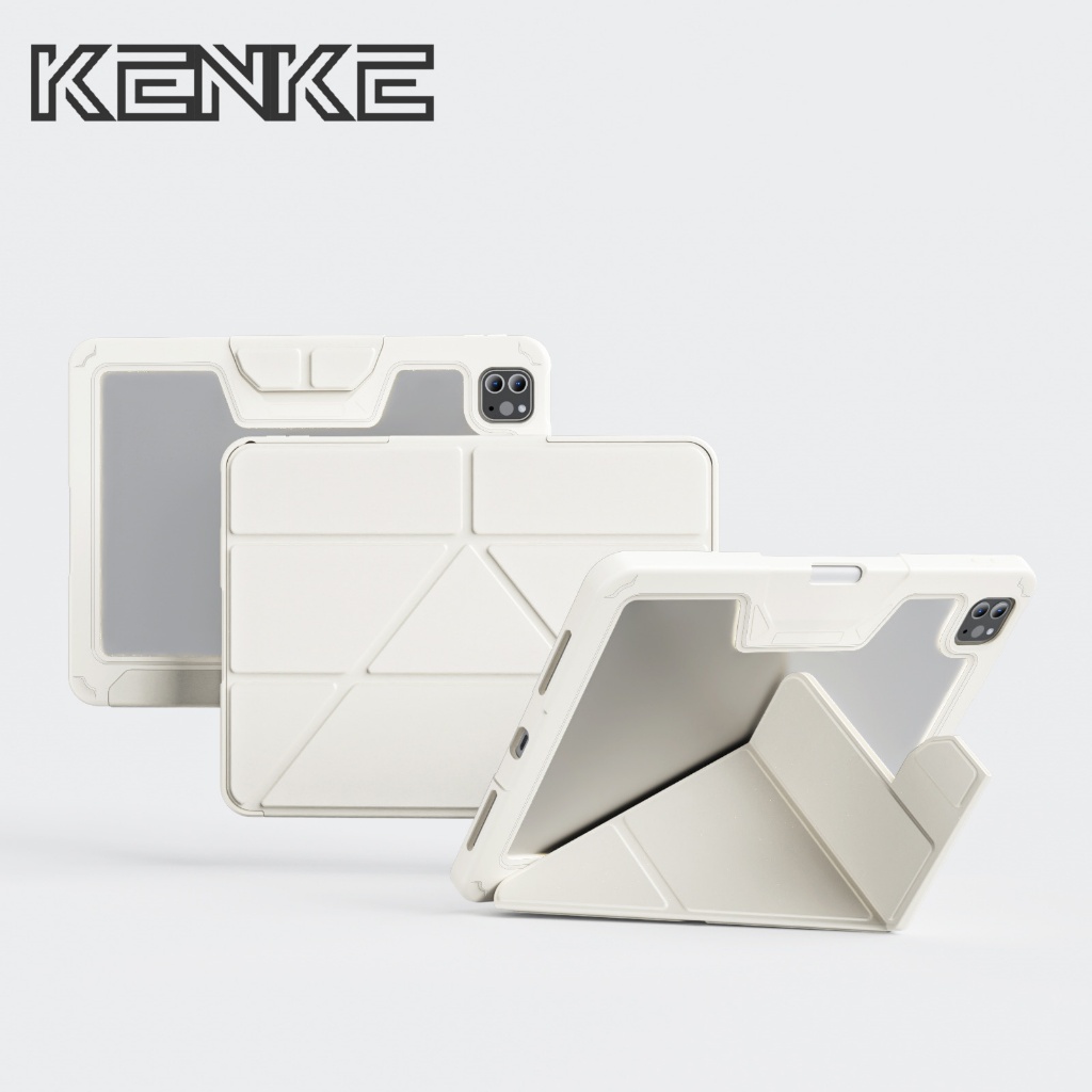 KENKE เคส iPad สำหรับ iPad 2026 Air Pro 13 นิ้ว (M4) Pro 11 iPad 10 gen 11 นิ้ว iPad Pro (2022/2020/2021) เคสไอแพด gen 8 7 9 Air 4  Air 5 Air 11 case นิ้วเคสโปร่งใสความละเอียดสูงสามหลักฐาน pro 11 inch