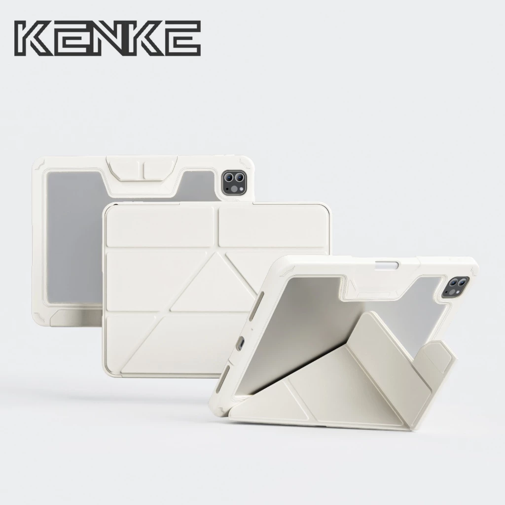 KENKE เคส iPad สำหรับ iPad 2026 Air Pro 13 นิ้ว (M4) Pro 11 iPad 10 gen 11 นิ้ว iPad Pro (2022/2020/2021) เคสไอแพด gen 8 7 9 Air 4 Air 5 Air 11 case นิ้วเคสโปร่งใสความละเอียดสูงสามหลักฐาน pro 11 inch