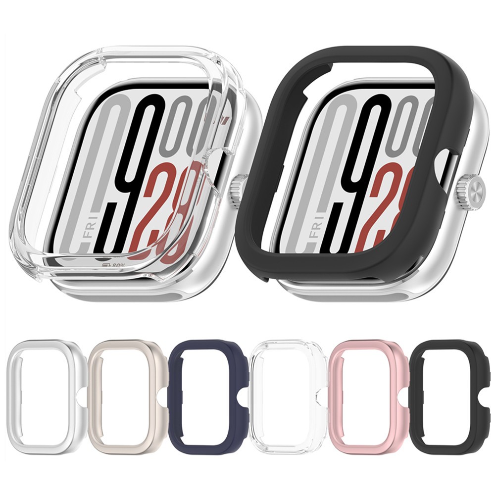 ฝาครอบสําหรับ Redmi Watch 5 4 Sport Electroplating กรอบเกราะป้องกันคุณภาพสูง PC Slim อุปกรณ์เสริมนาฬิกาอัจฉริยะ