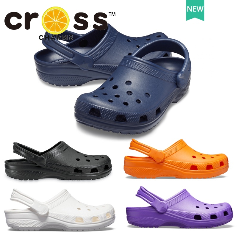 cross แท้ CLASSIC CLOG แท้ หิ้วนอก รองเท้าแตะ พื้นนิ่ม ระบายอากาศได้ดี ป้องกันการลื่น เหมาะกับเดินชายหาด สไตล์คลาสสิก สําหรับผู้ชาย และผู้หญิง#10001