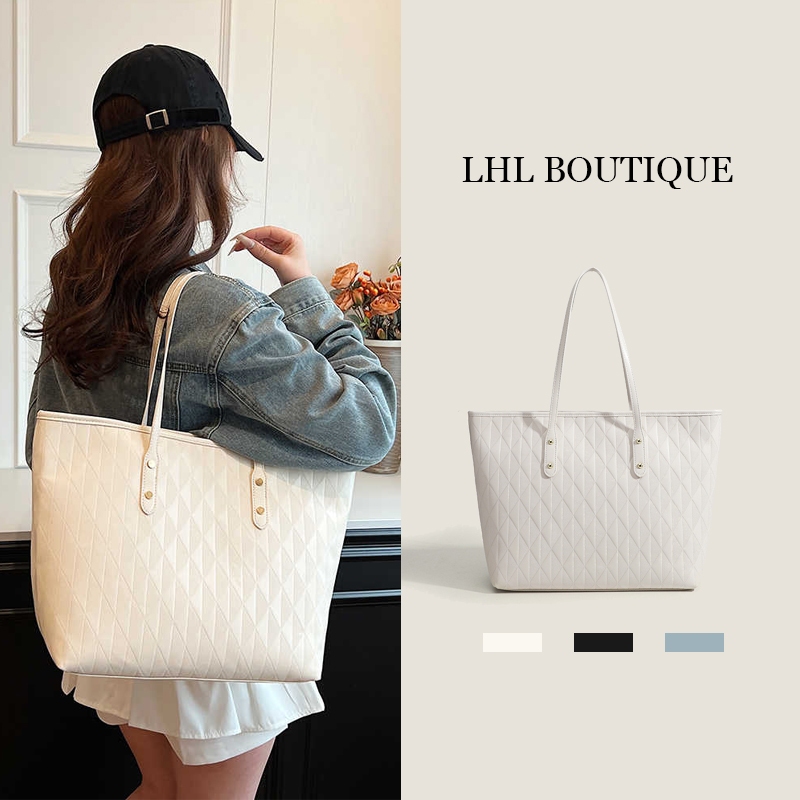 LHL BOUTIQUE กระเป๋าถือ หนังนิ่ม ความจุ แฟชั่น ผู้หญิง อเนกประสงค์ การเดินทาง กระเป๋าไหล่