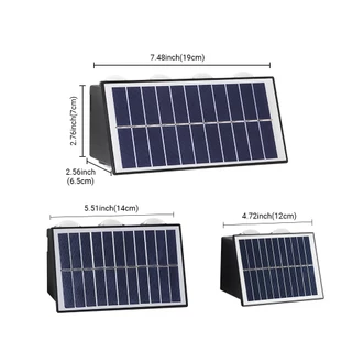 LUCKYLED โคมไฟติดผนัง Solar light ไฟตกแต่ง พลังงานแสงอาทิตย์ 4/6/8LED ไฟโซล่าเซลล์ สำหรับกลางแจ้ง