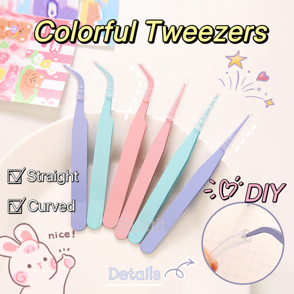 Letit แหนบสเตนเลส สีมาการอง อุปกรณ์เสริม สําหรับสมุดภาพ DIY