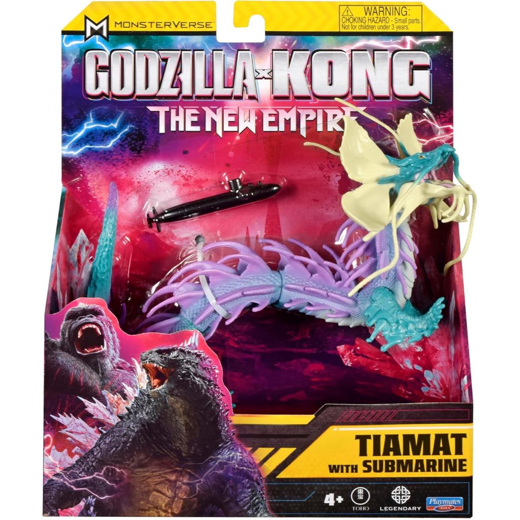 Godzilla x Kong: ฟิกเกอร์ The New Empire 15 ซม. Tiamat พร้อมอุปกรณ์เสริมเรือดําน้ํา