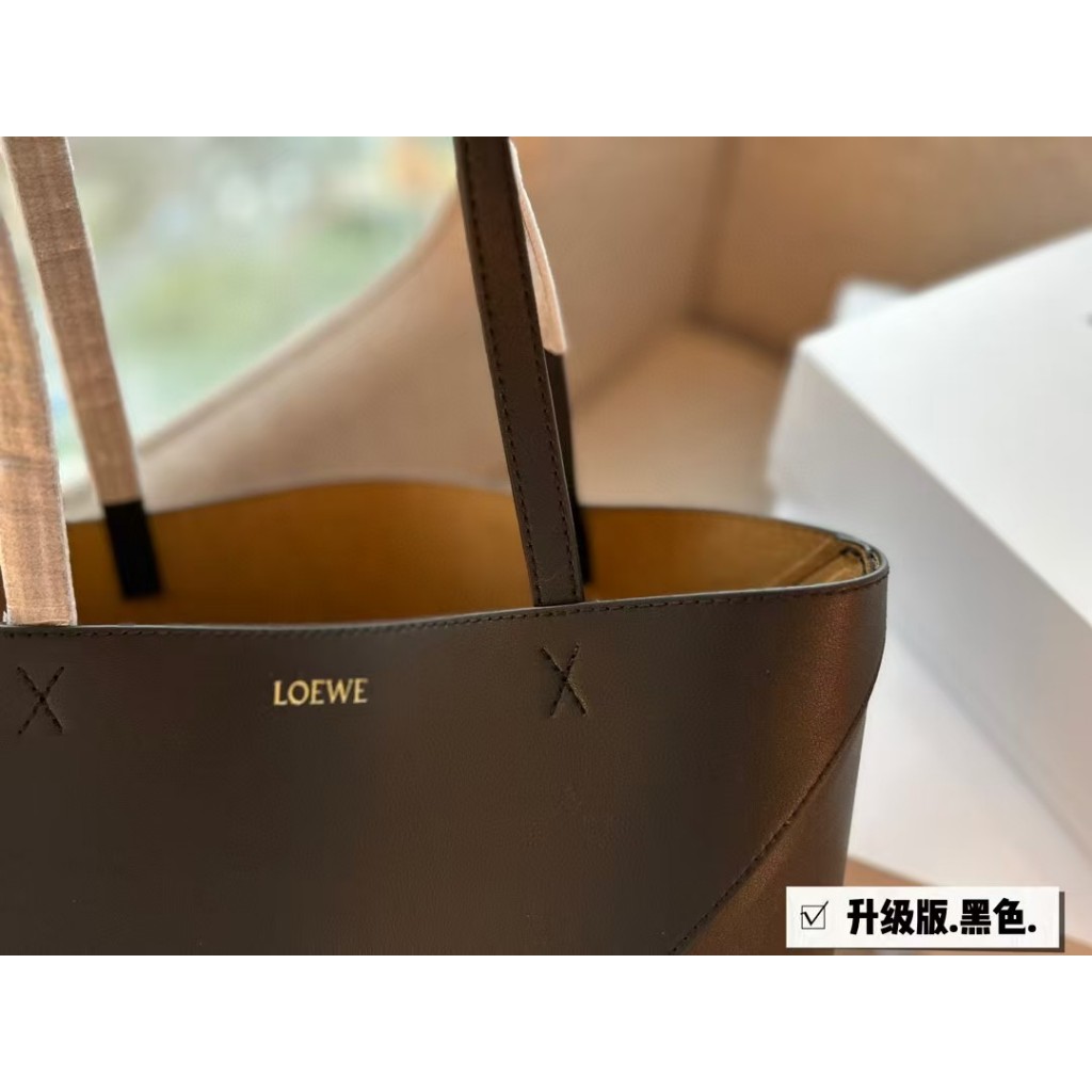ปริศนาสไตล์ใหม่ TOTE กระเป๋าพับได้ Original Order Cowhide กระเป๋าหญิงพร้อมกล่องของขวัญ LY333333-1218135ใช่