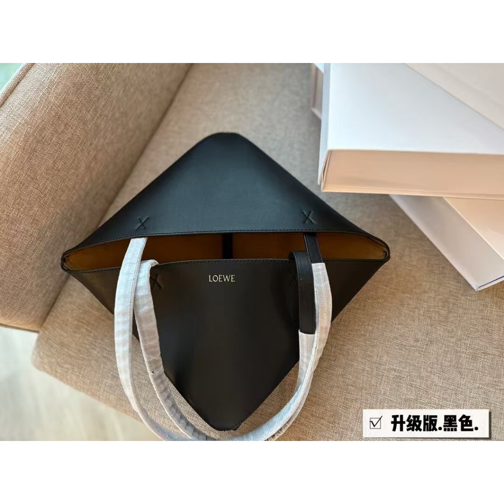 ปริศนาสไตล์ใหม่ TOTE กระเป๋าพับได้ Original Order Cowhide กระเป๋าหญิงพร้อมกล่องของขวัญ LY333333-1218135ใช่