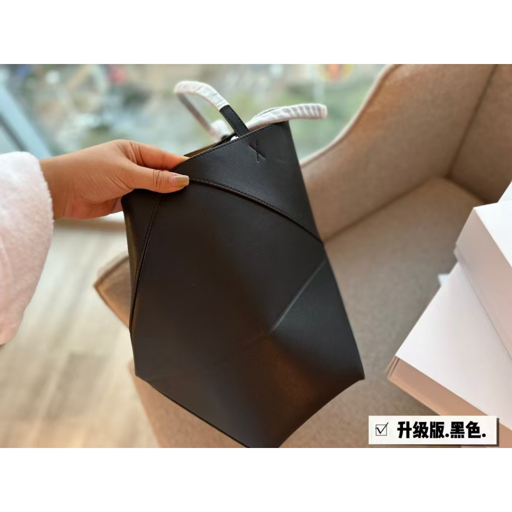 ปริศนาสไตล์ใหม่ TOTE กระเป๋าพับได้ Original Order Cowhide กระเป๋าหญิงพร้อมกล่องของขวัญ LY333333-1218135ใช่