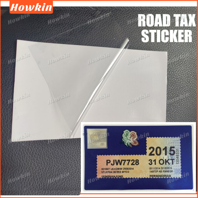 Rfid Holder Clear Sticker Roadtax Sticker สติ๊กเกอร์ใส 2 ชิ้น