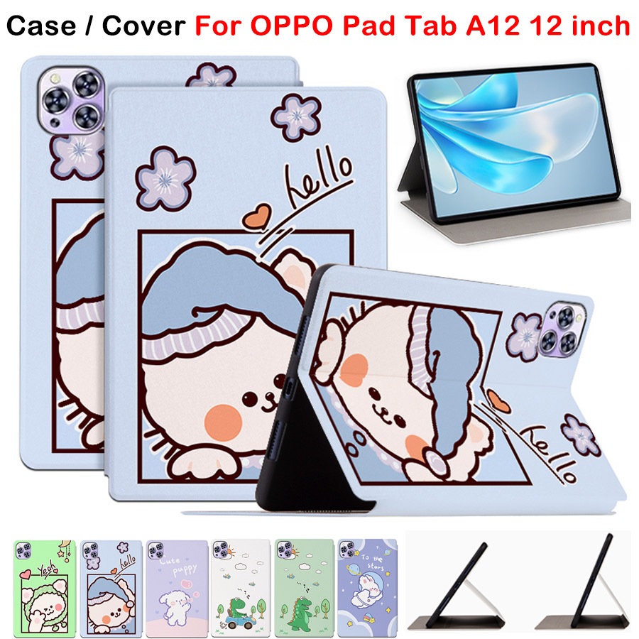 สําหรับ OPPO Pad Tab A12 12 นิ้วแฟชั่นการ์ตูนอะนิเมะทาสีรูปแบบแท็บเล็ตป้องกันกรณี OPPO Pad Tab A12 1