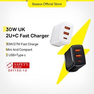 Baseus 30W PD Fast Charging 2USB Type C Charger Quick Charger Adapter